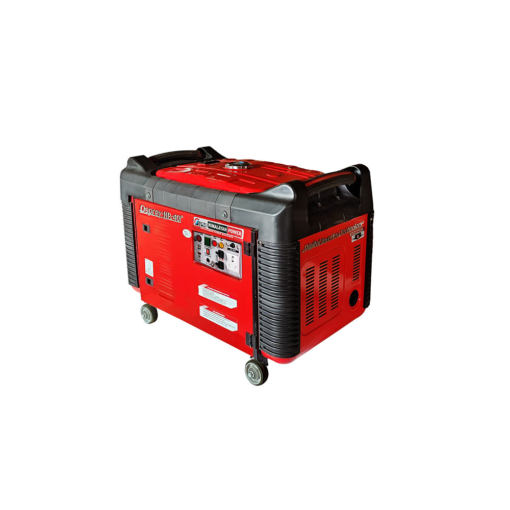 4 KVA Inverter Generator, Ultra-Light Weight, Recoil Start Petrol Run, Model Osprey HP-40i